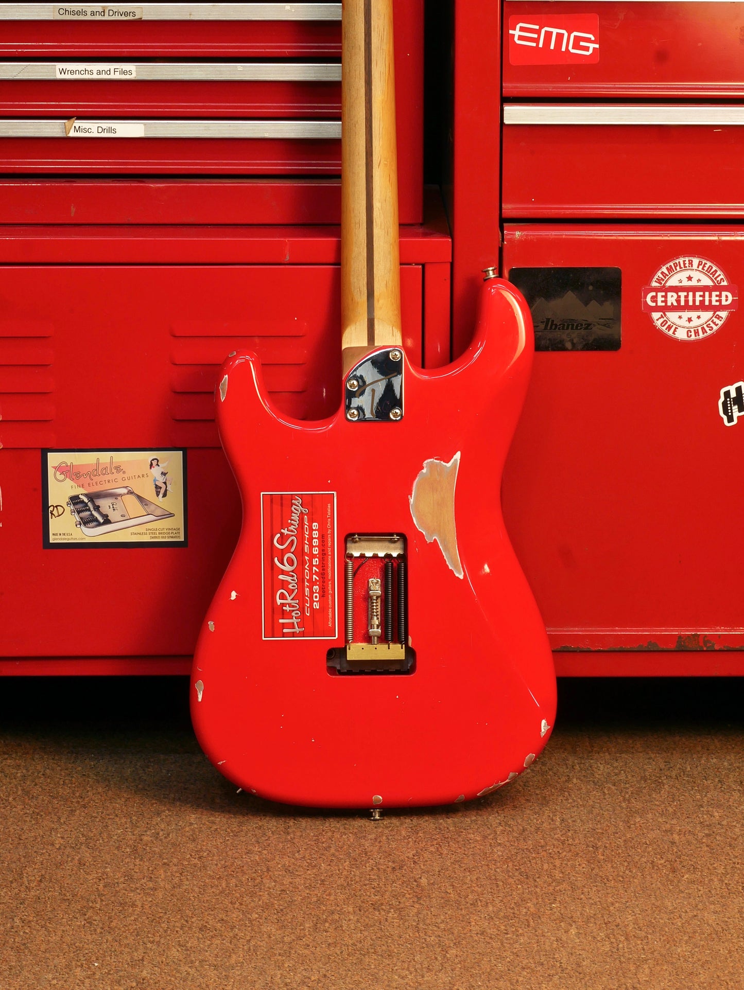 Tatalias Frankie Partscaster - Red Distressed