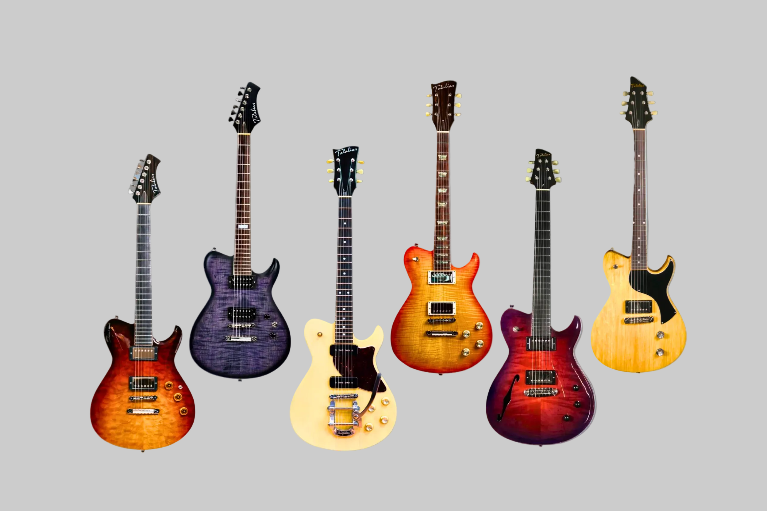six tatalias t2 models custom built guitars